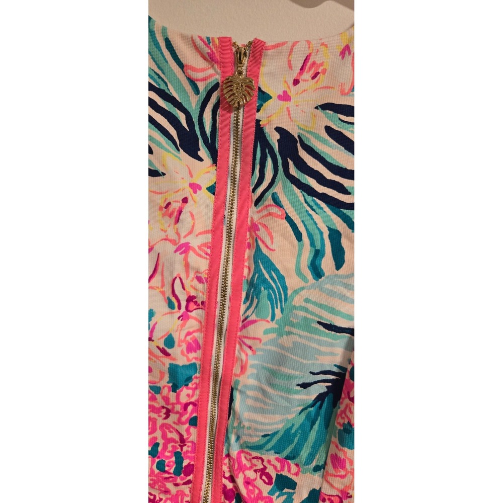 Lilly Pulitzer Mila‎ Stretch Shift size 4 Via Flora EUC Preppy Coastal Colorful - Picture 4 of 7